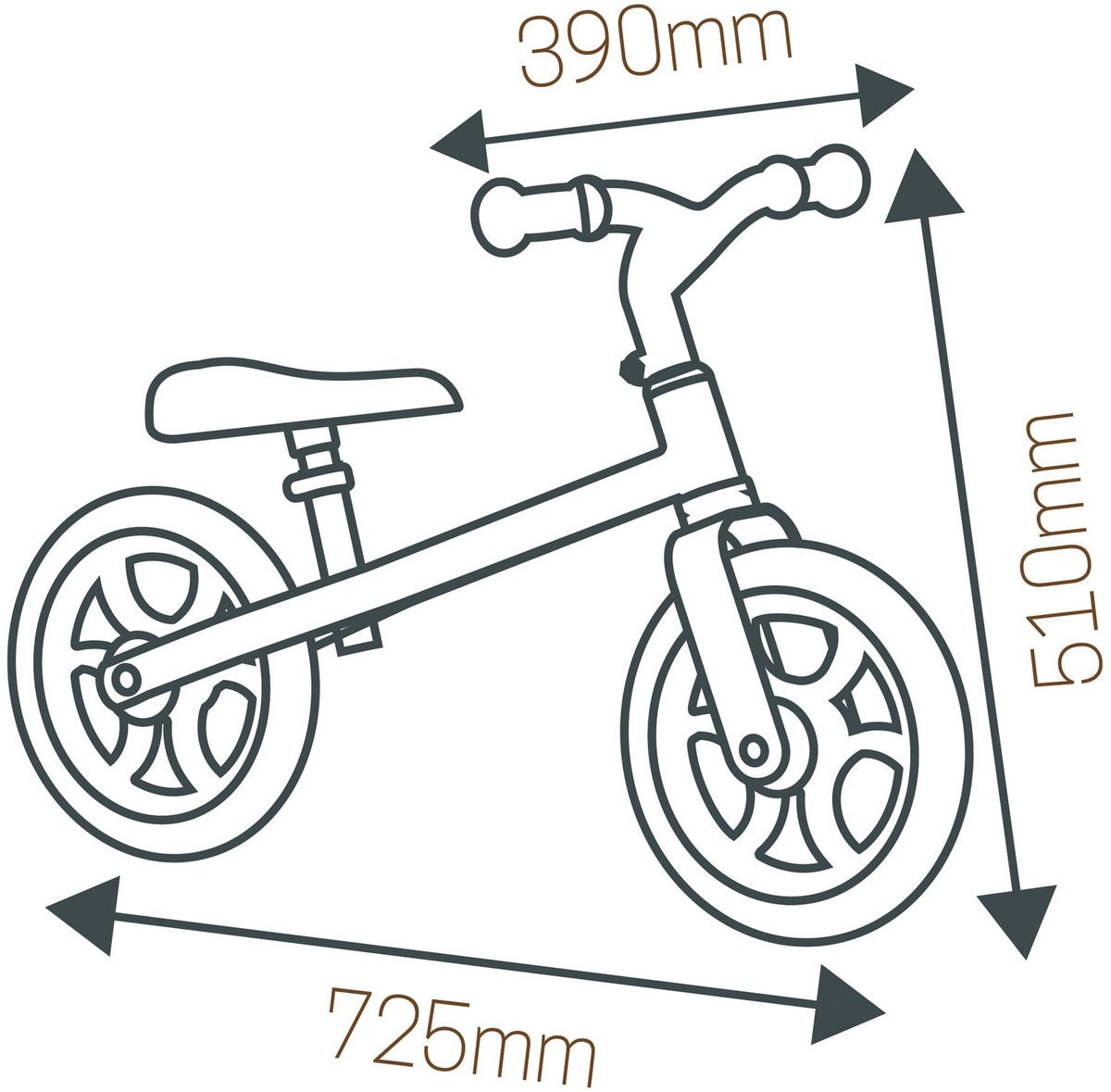 Smoby First Bike Loopfiets (detail)