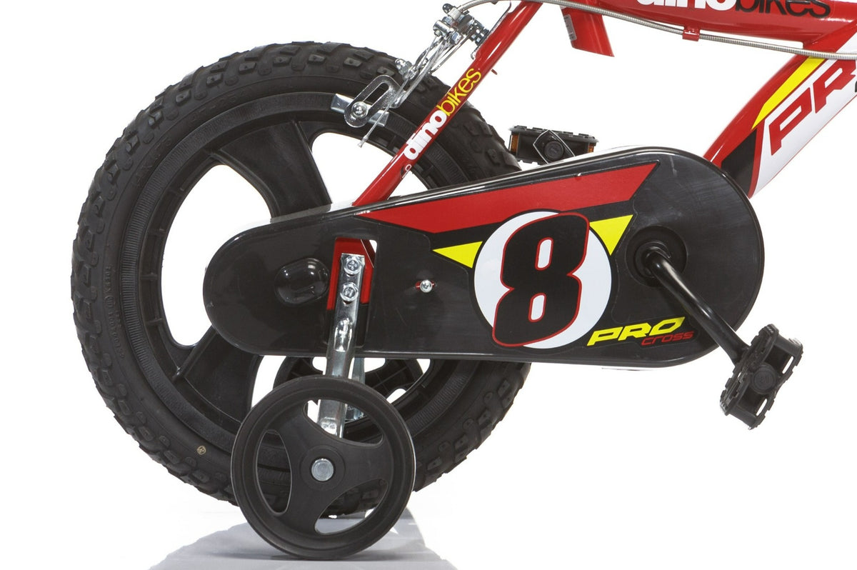 Dino Bikes Pro Cross 14 Inch Jongensfiets Rood/Zwart (detail)