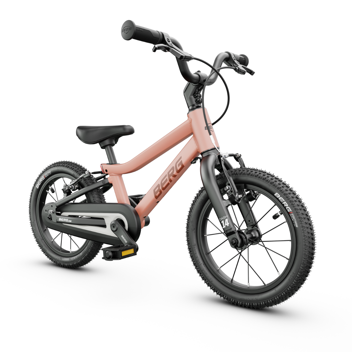 BERG Dash 14 Inch Kinderfiets Terracotta Red (detail)