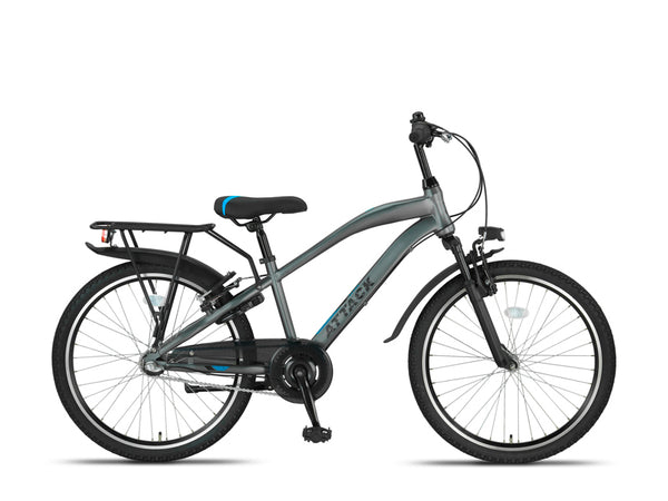 Altec Attack jongensfiets N-3 24 inch Antraciet/Blauw