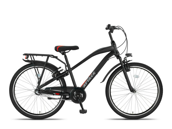 Altec Attack 26 inch jongensfiets N-3 Zwart Zilver
