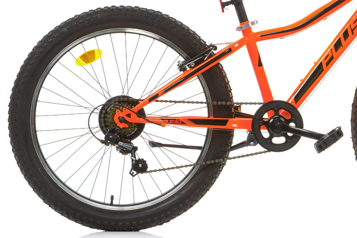 Dino Bikes Plus 24 inch jongensfiets oranje (detail)