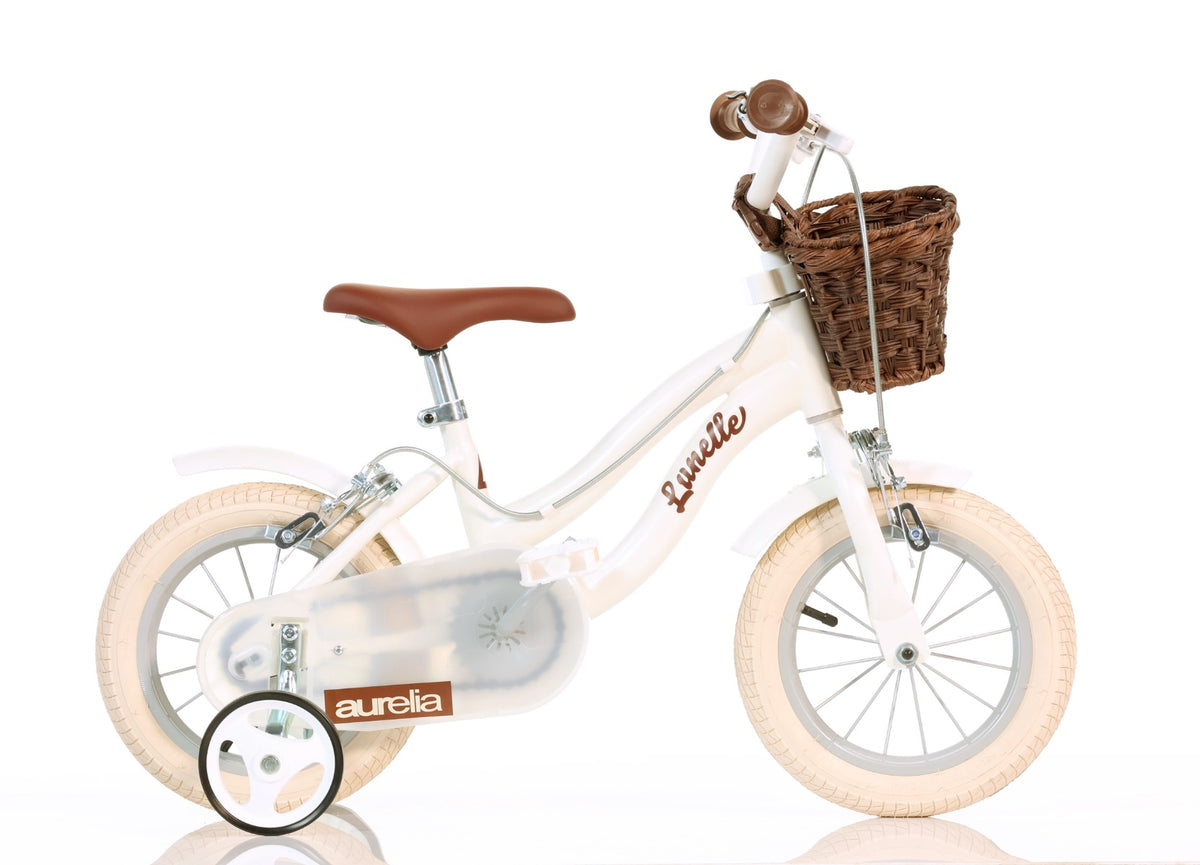 Dino Bikes Retro Meisjesfiets 12 inch Wit