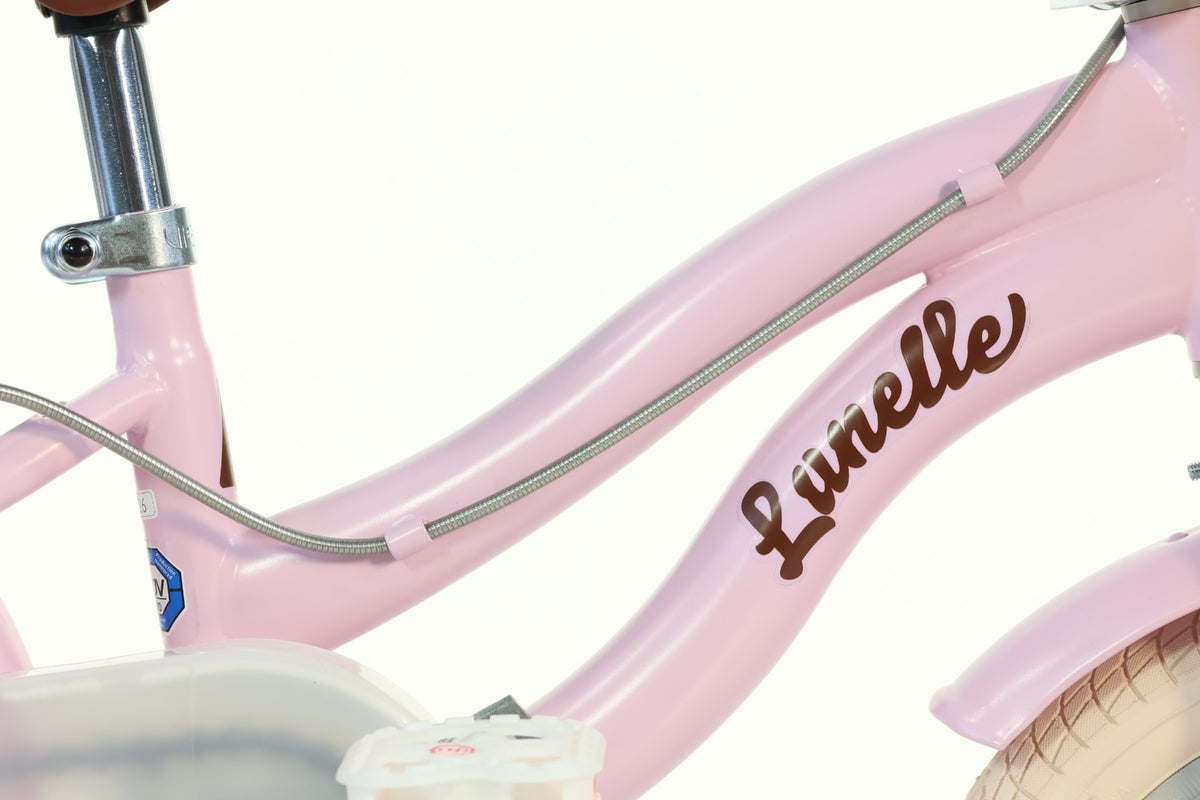 Dino Bikes Retro Kinderfiets 12 inch Roze (detail)