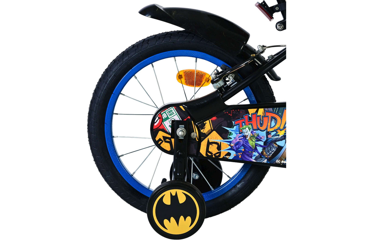Volare Batman Kinderfiets - Jongens - 16 inch - Zwart - 2 handremmen (detail)