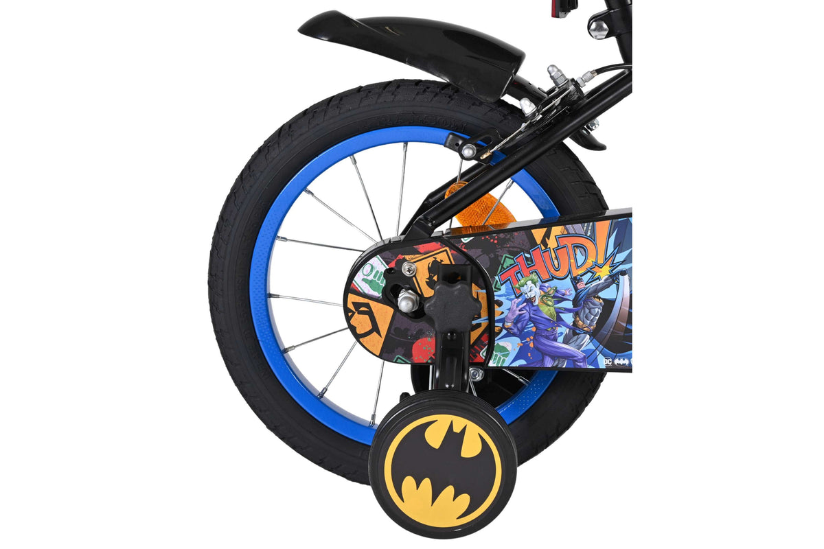 Volare Batman Kinderfiets - Jongens - 14 inch - Zwart - Twee handremmen 14 inch (detail)