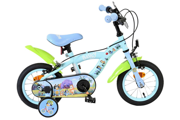 Bluey Kinderfiets 12 inch - Lichtblauw - Twee handremmen 12 inch