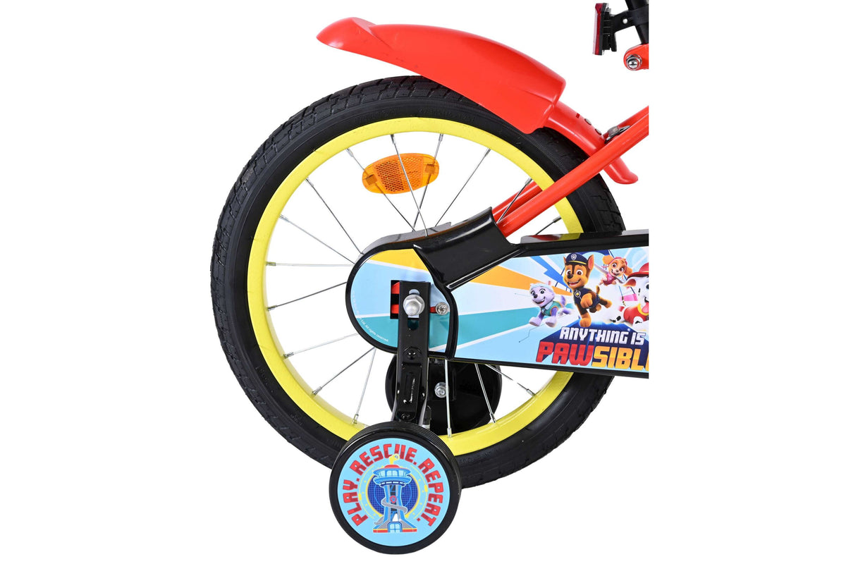 Volare Paw Patrol Kinderfiets - Jongens - 16 inch - Rood Blauw (detail)