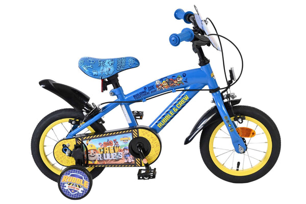 Rubble & Crew - Kinderfiets - Jongens - 12 inch - Blauw - Twee handremmen 12 inch