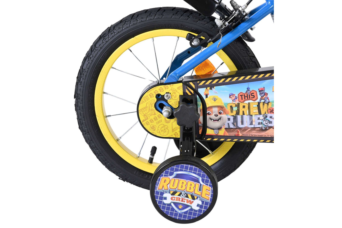Volare Rubble & Crew Kinderfiets – Jongens – Twee handremmen 14 inch Blauw (detail)