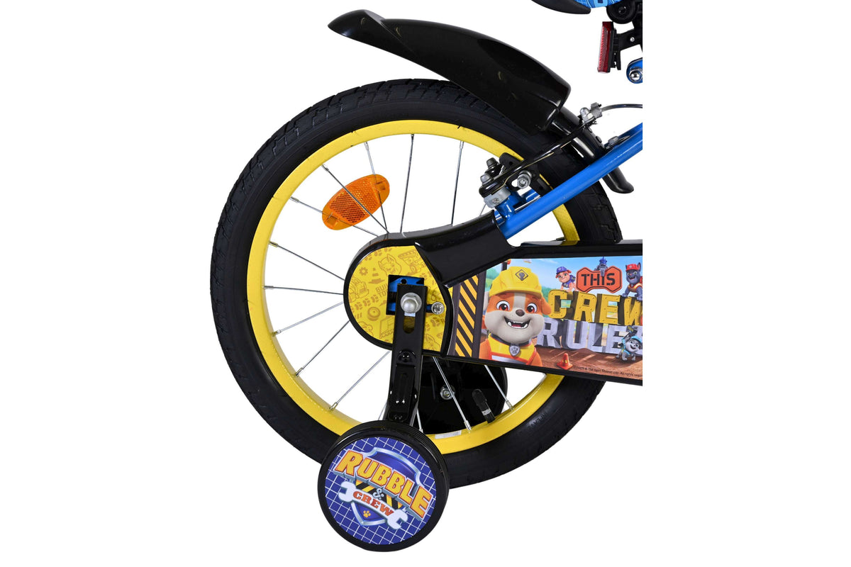 Volare Rubble & Crew Kinderfiets – Jongens – Twee handremmen 16 inch Blauw (detail)