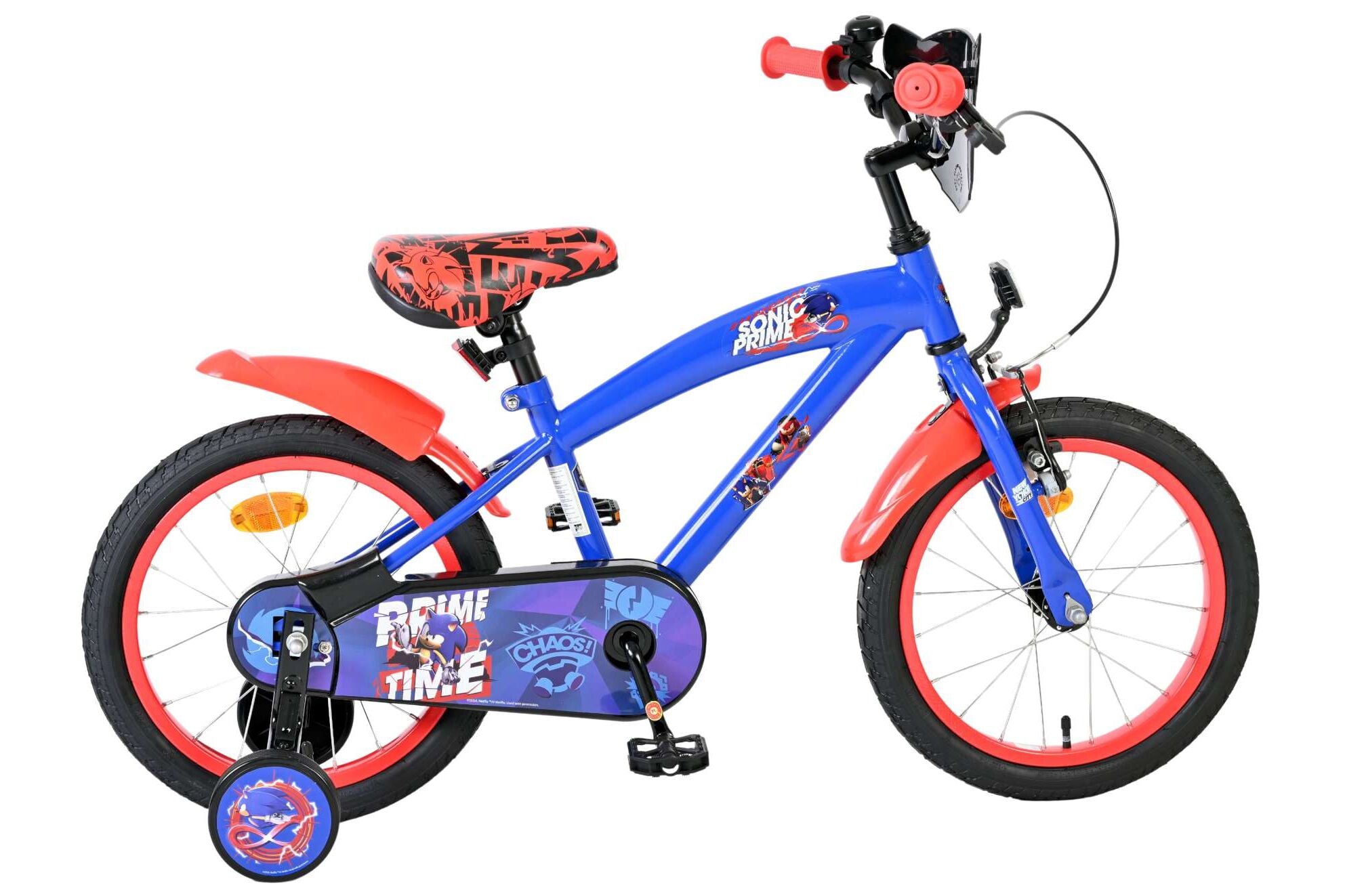 Volare Sonic Kinderfiets - Jongens - 16 inch - Blauw