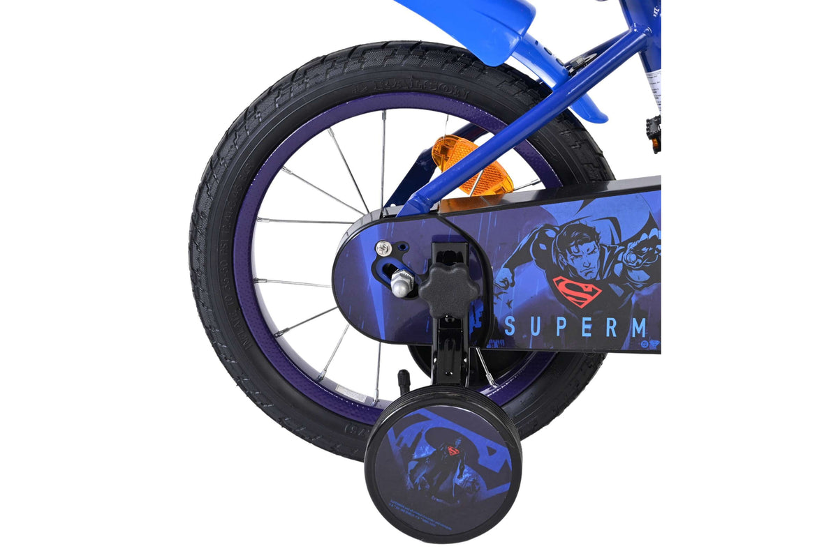 Volare Superman Kinderfiets - Jongens - 14 inch - Blauw (detail)