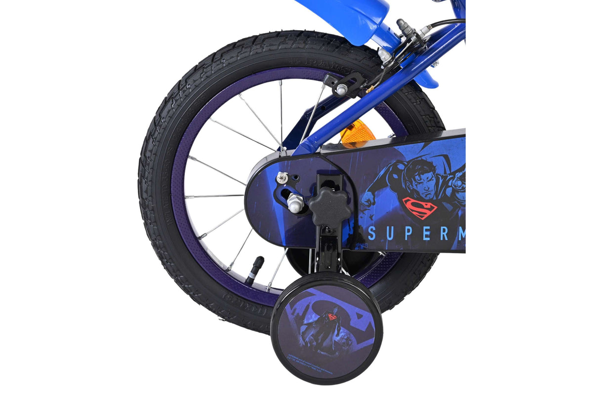 Volare Superman Kinderfiets - Jongens - 14 inch - Blauw - Twee handremmen (detail)