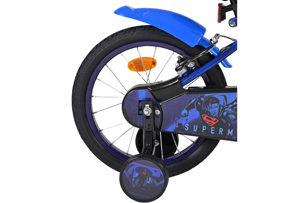 Volare Superman Kinderfiets - Jongens - 16 inch - Blauw - Twee handremmen (detail)