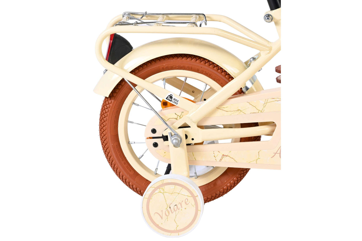 Volare Ashley Kinderfiets - Meisjes - 12 inch - Creme (detail)