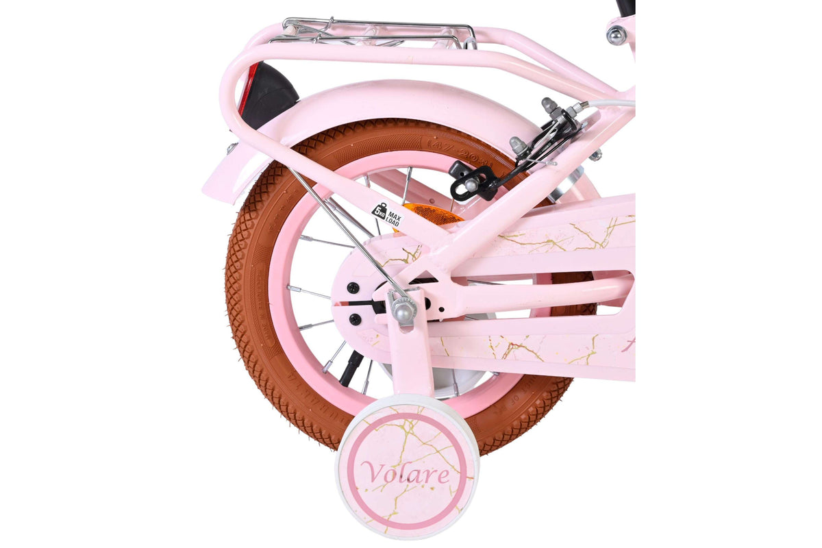 Volare Ashley Kinderfiets - Meisjes - 12 inch - Roze - Twee handremmen (detail)