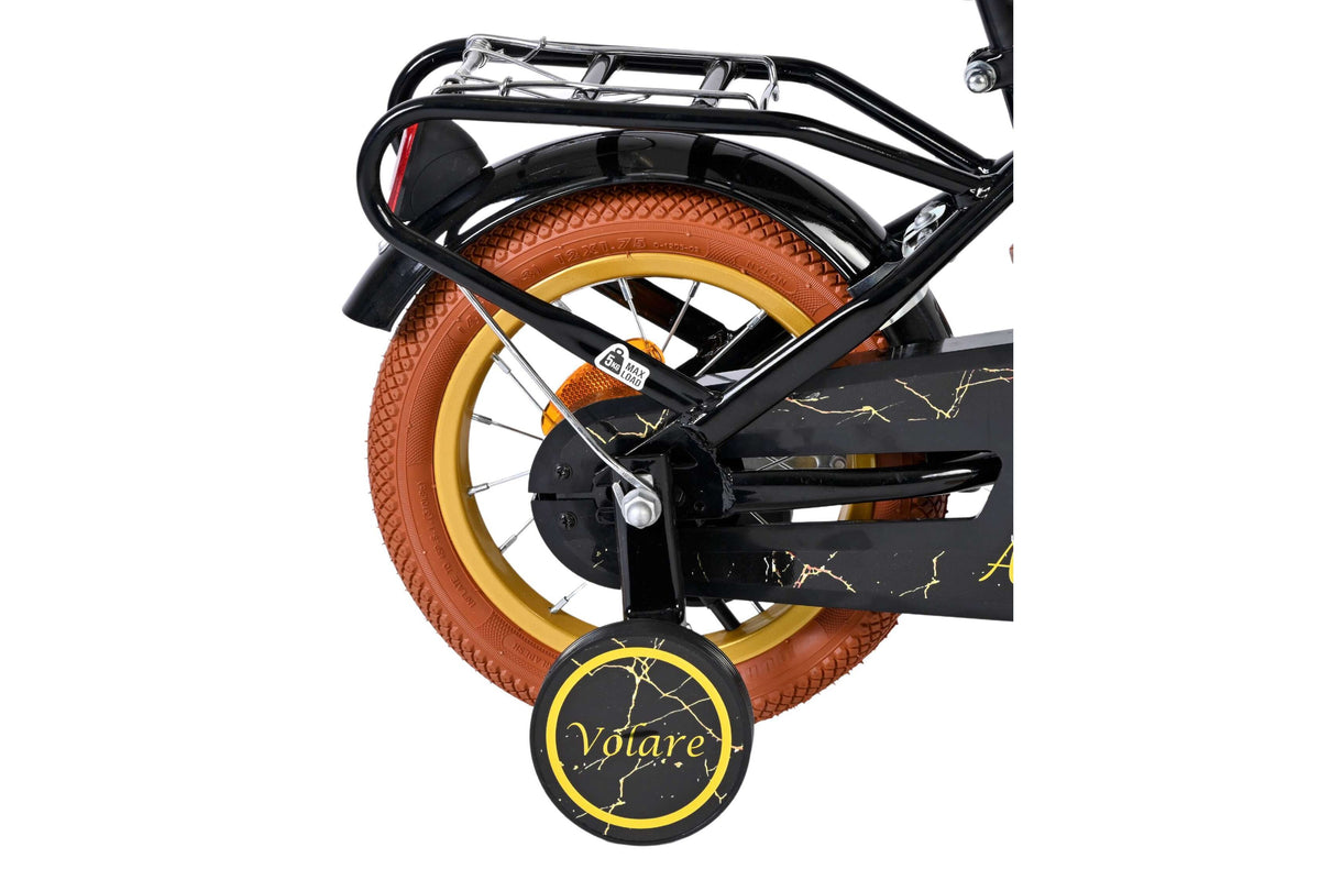 Volare Ashley Kinderfiets - Meisjes - 12 inch - Zwart (detail)