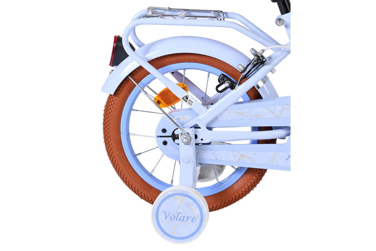 Volare Ashley Kinderfiets - Meisjes - 14 inch - Pastel Blauw - Twee Handremmen (detail)
