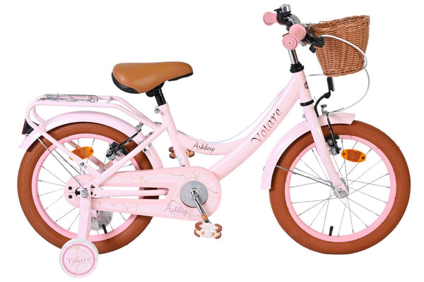 Volare Ashley Kinderfiets - Meisjes - 16 inch - Roze - Twee Handremmen 16 inch