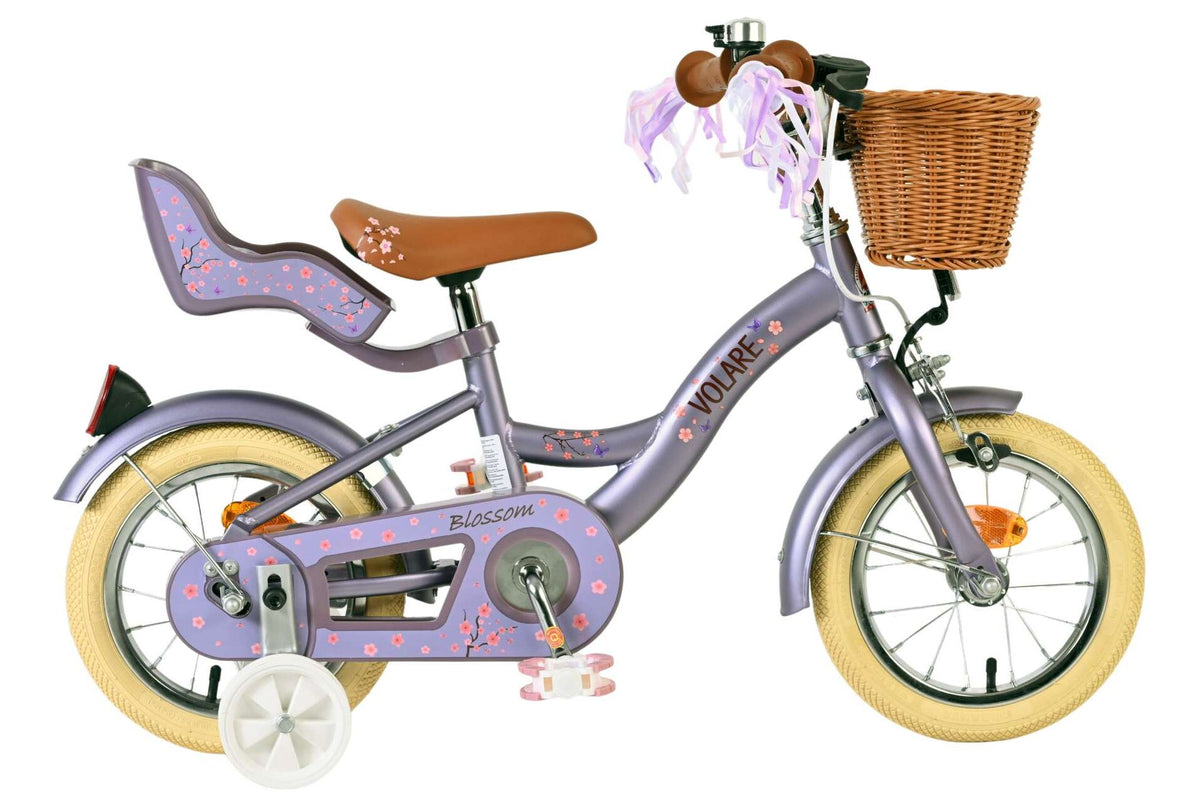Volare Blossom Kinderfiets - Meisjes - 12 inch - Paars 12 inch