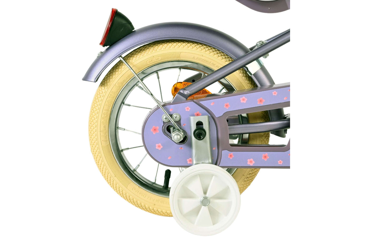Volare Blossom Kinderfiets - Meisjes - 12 inch - Paars (detail)