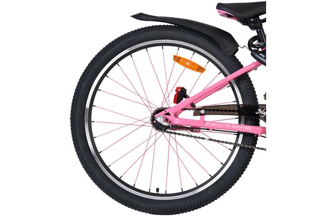 Volare Mystic Kinderfiets – Nexus 3 24 inch Roze (detail)