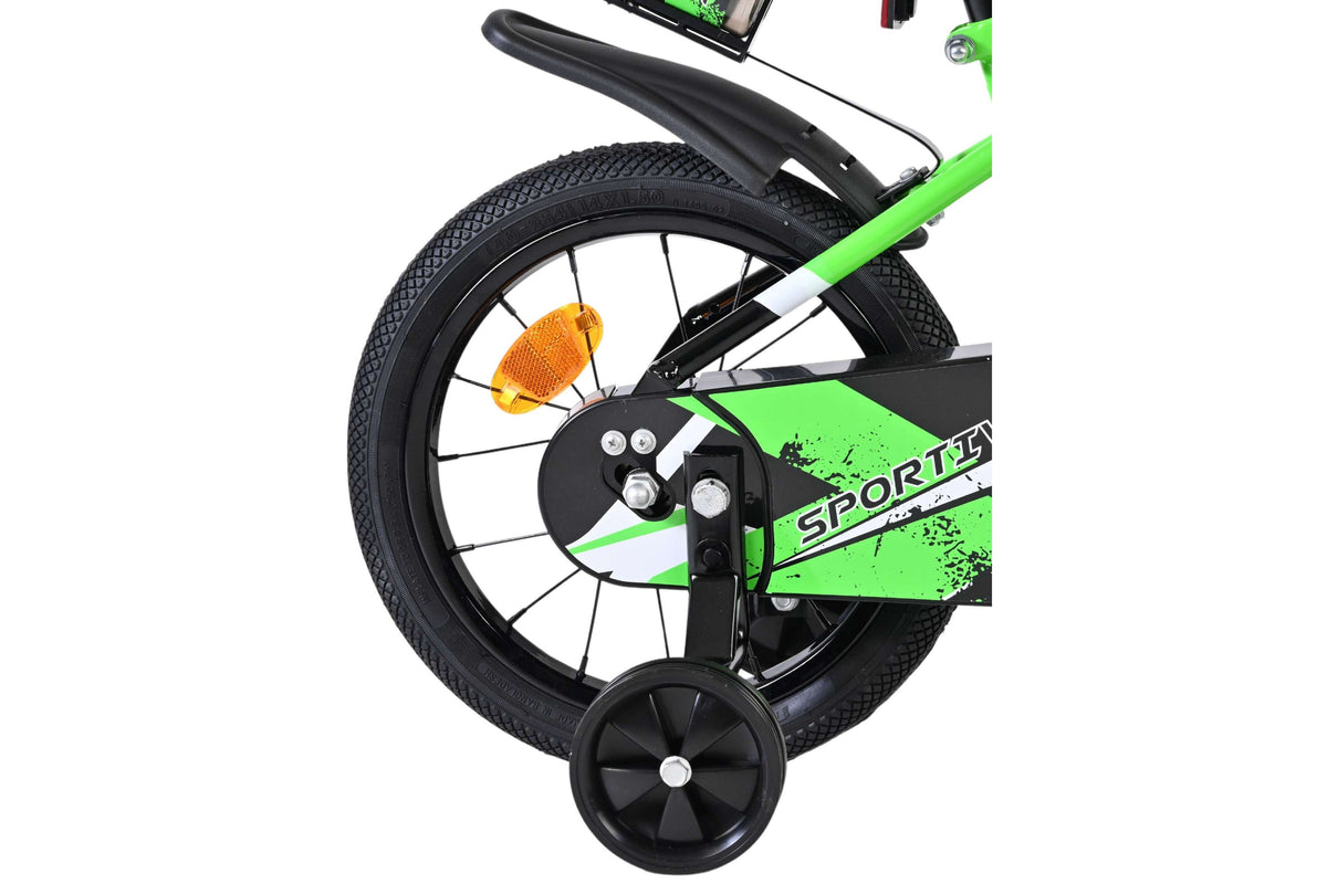 Volare Sportivo Kinderfiets - Jongens - 14 inch - Groen Zwart (detail)