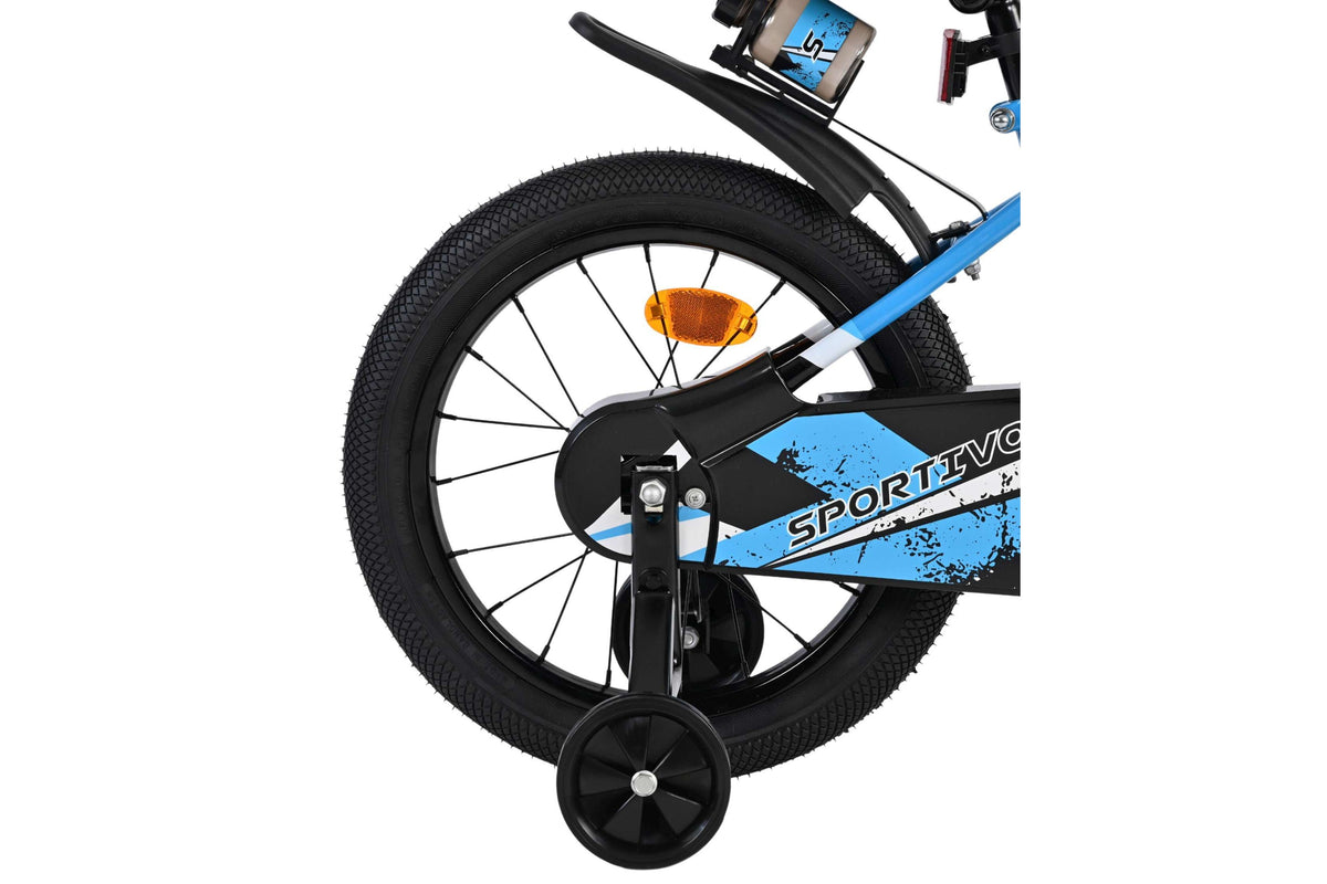 Volare Sportivo Kinderfiets - Jongens - 16 inch - Blauw Zwart (detail)
