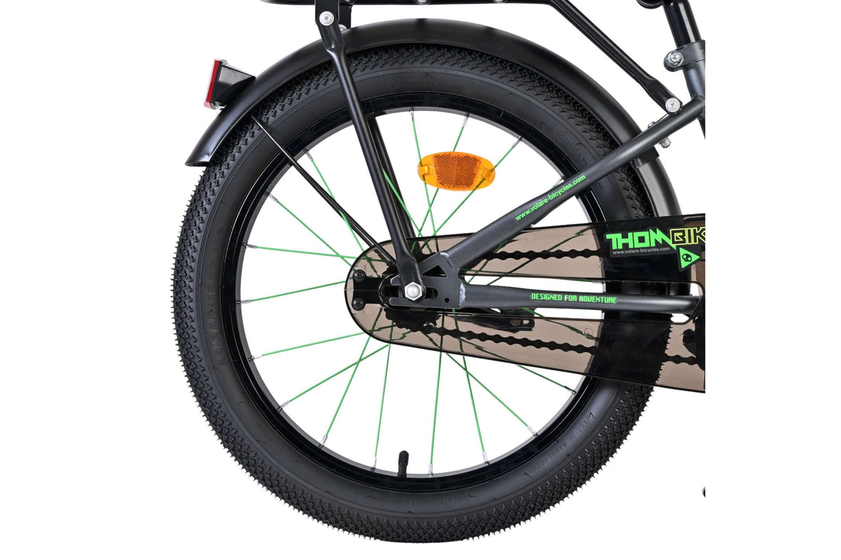 Volare Thombike Kinderfiets - Jongens - 18 inch - Groen Grijs (detail)