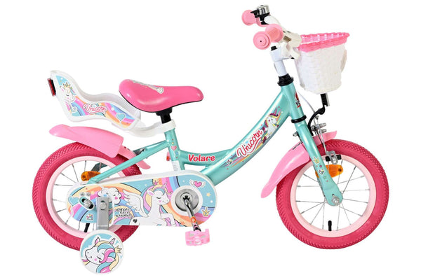 Volare Unicorn Kinderfiets - Meisjes - 12 inch - Groen 12 inch