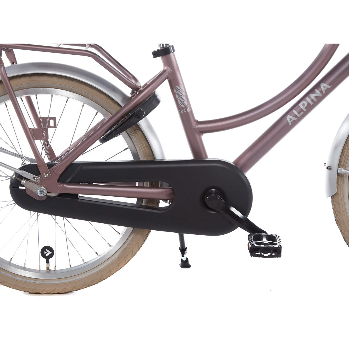 Alpina Cargo Kinderfiets - Meisjes - 22 inch - Wood Rose Matt (detail)