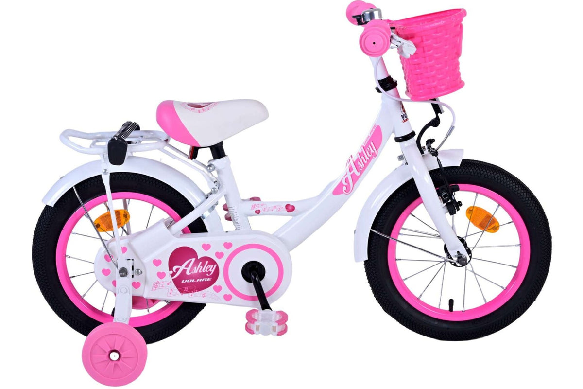Volare Ashley 14 inch Kinderfiets - Meisjes - Wit