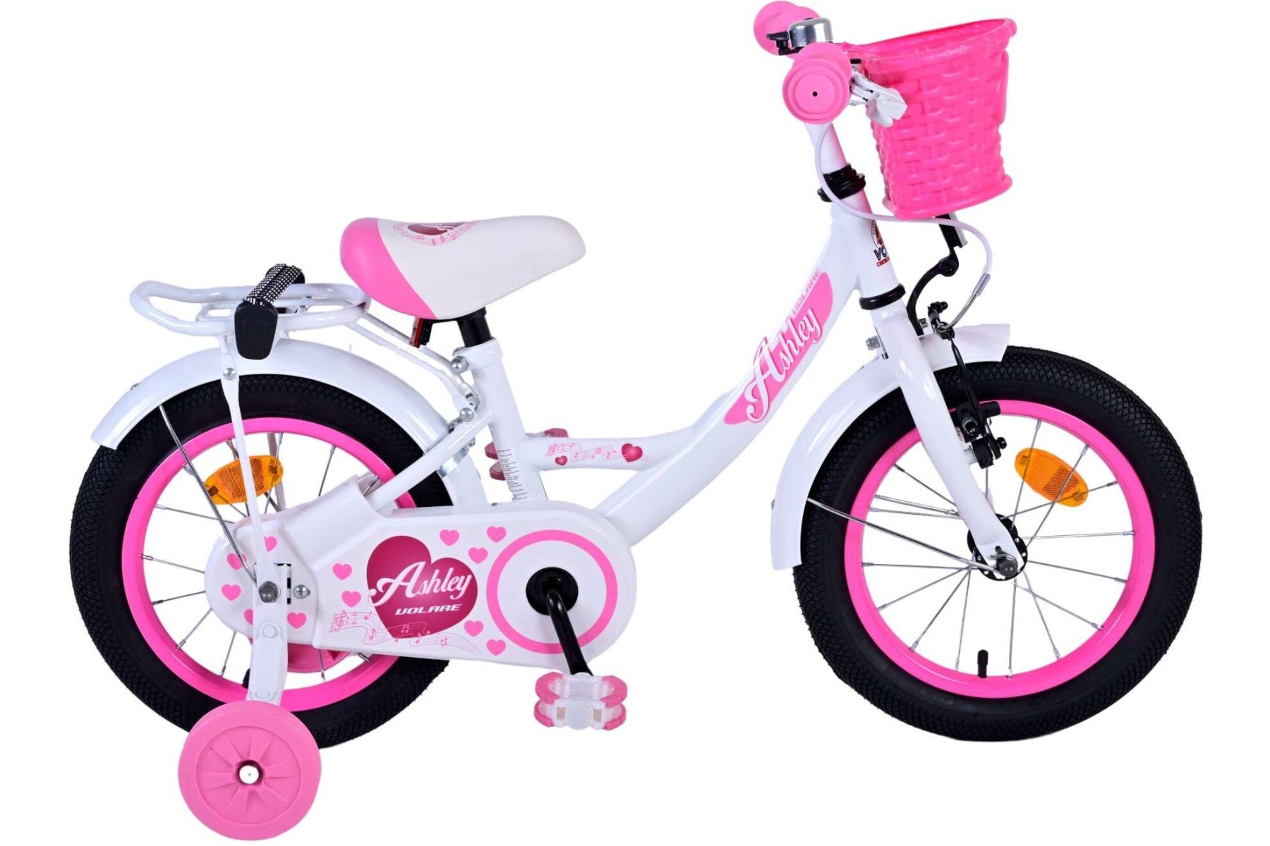 Volare Ashley 14 inch Kinderfiets - Meisjes - Wit
