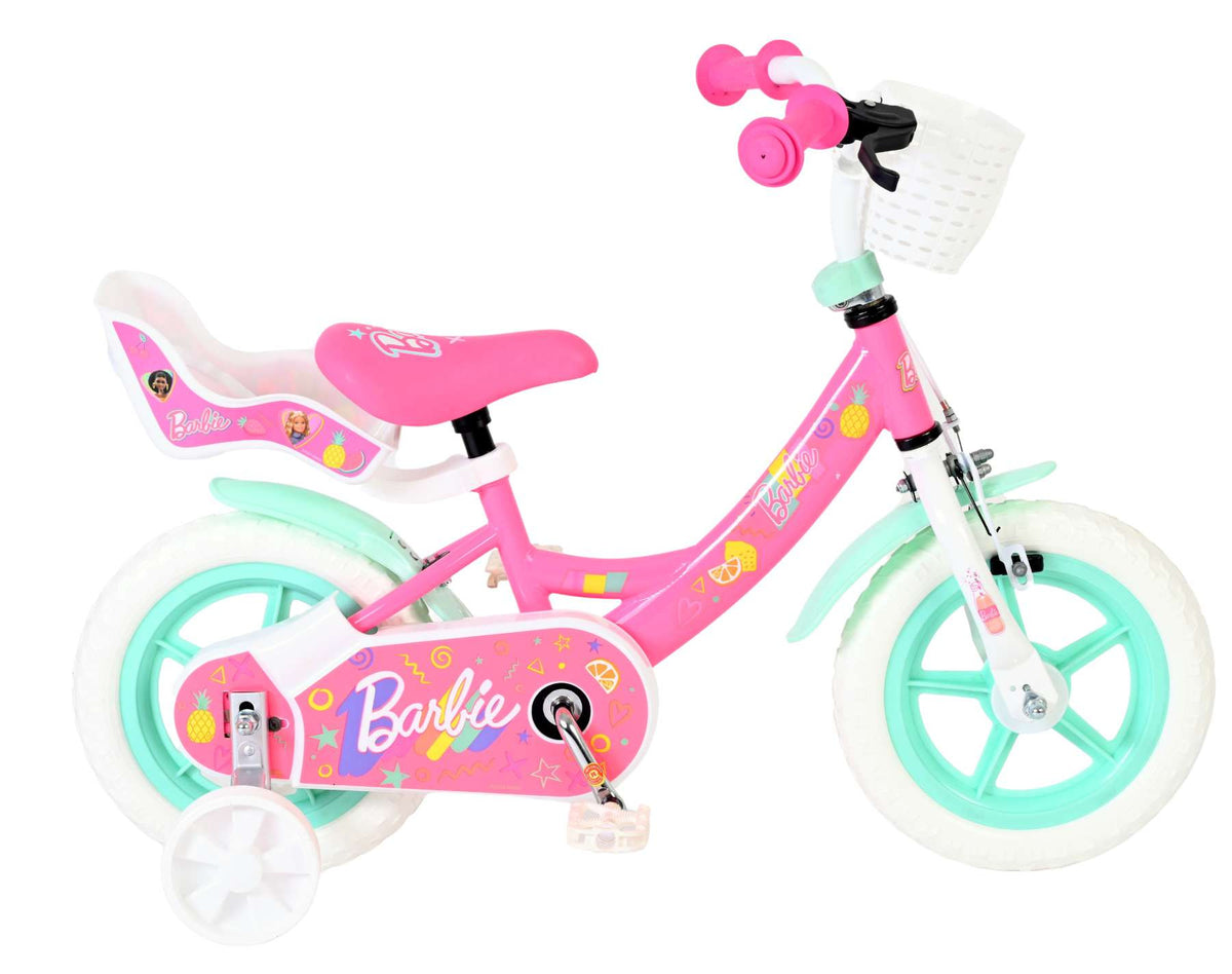 Barbie Kinderfiets - Meisjes - Mag Wheels - 12 inch - Roze 12 inch