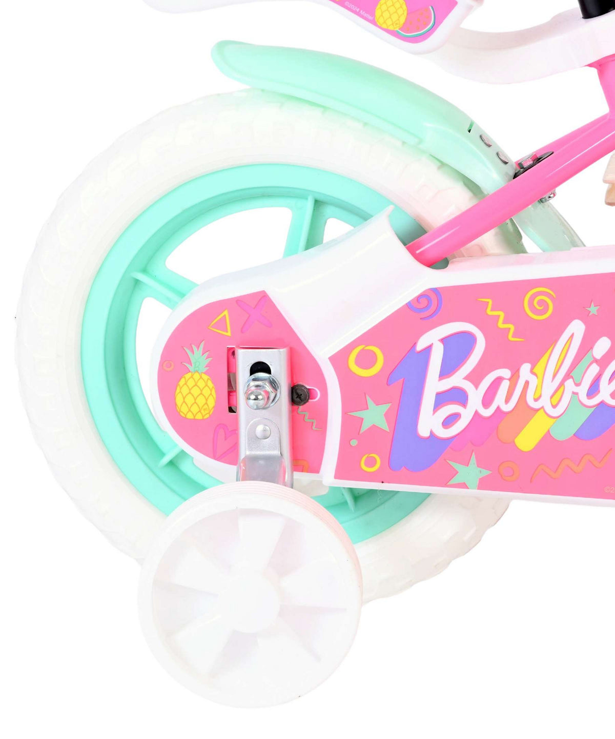 Barbie Kinderfiets - Meisjes - Mag Wheels - 12 inch - Roze 12 inch (detail)