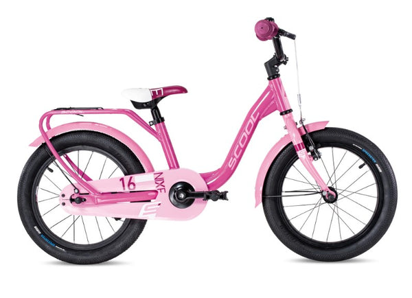 S’COOL niXe 16 inch Kinderfiets Pink/Baby Pink