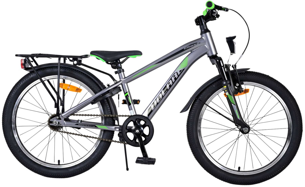 Volare Cross Kinderfiets – Jongens – 20 inch – donker Grijs