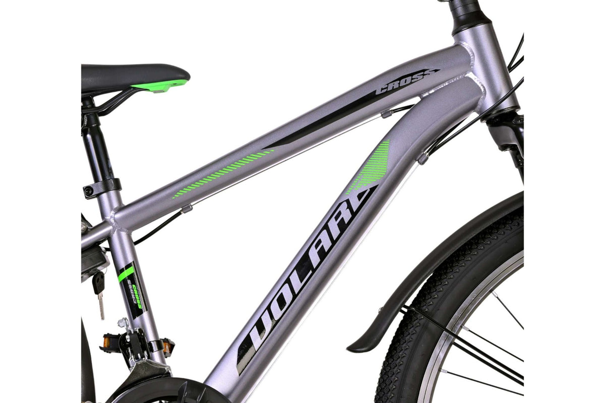 Volare Cross Kinderfiets - Jongens - 24 inch - Grijs - 21 versnellingen - Twee handremmen (detail)