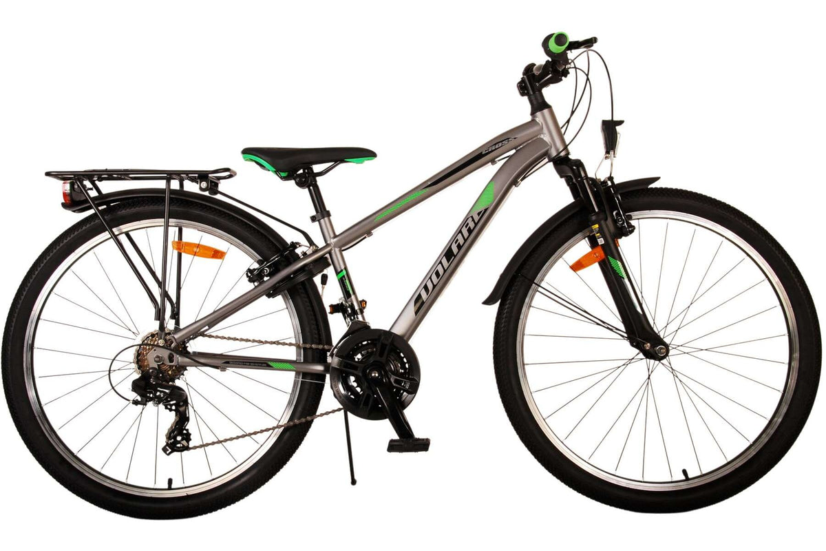 Volare Cross Kinderfiets – Jongens – 21 versnellingen – Twee handremmen 26 inch Grijs