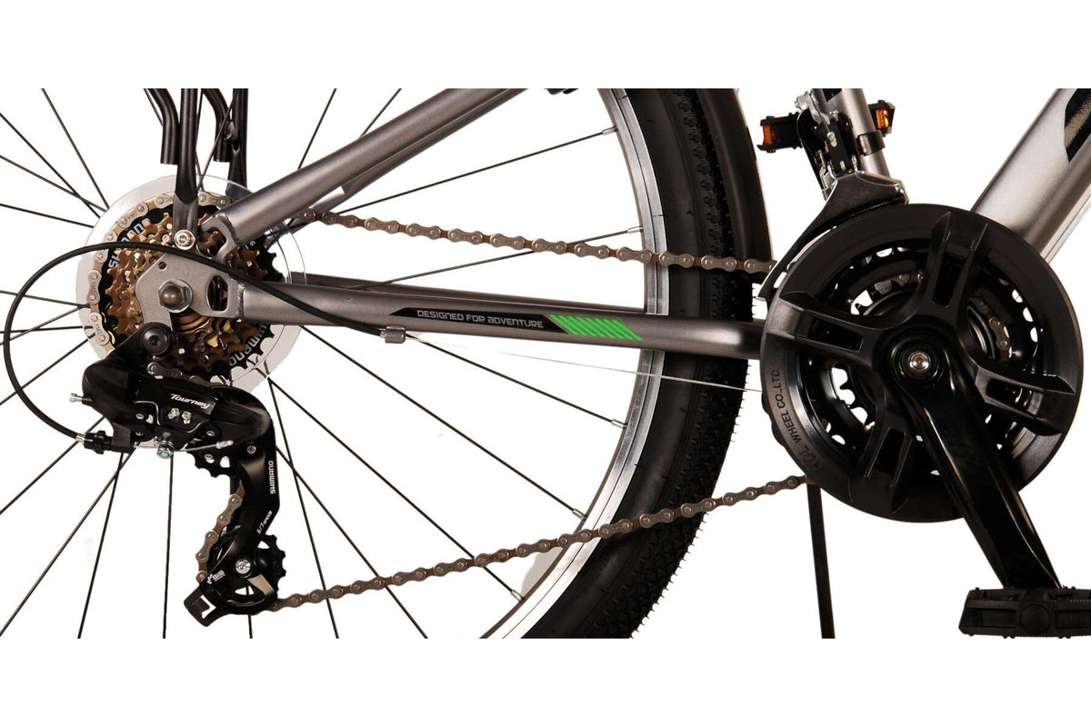 Volare Cross Kinderfiets – Jongens – 26 inch – Grijs – 21 versnellingen – Twee handremmen (detail)