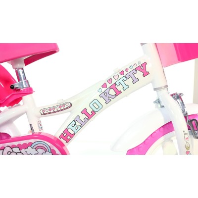 Dino Bikes Kinderfiets Hello Kitty 12 inch roze (detail)