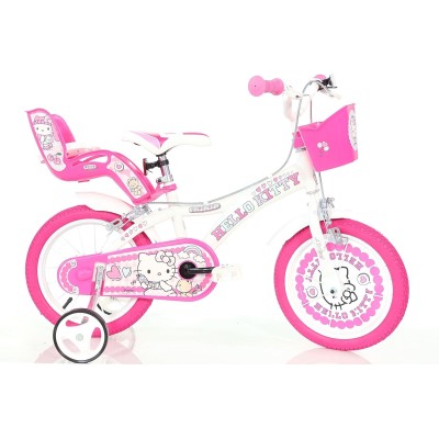 Dino Bikes Kinderfiets Hello Kitty 14 inch roze 14 inch