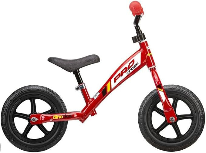 Dino bikes loopfiets pro cross 12 inch rood/zwart