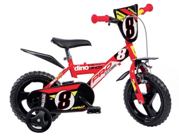 Dino Bikes Pro Cross Jongensfiets 12 inch Rood/Zwart