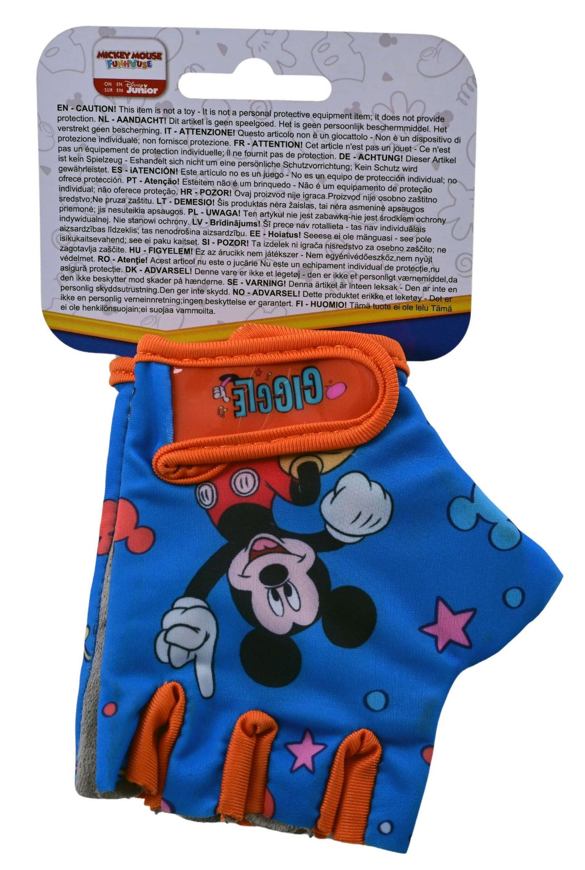Disney Mickey Mouse fietshandschoentjes (detail)