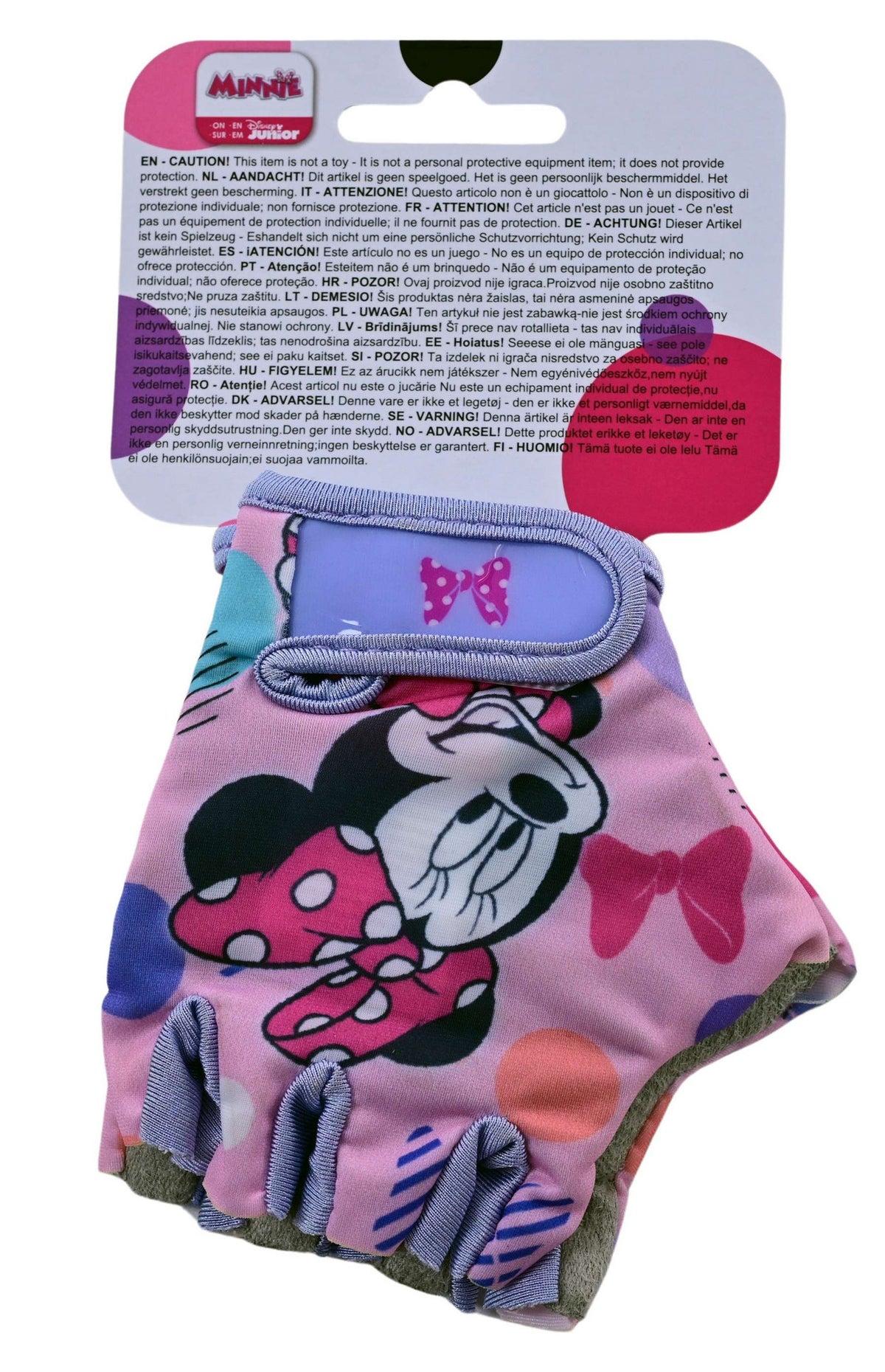 Disney Minnie Mouse fietshandschoentjes (detail)