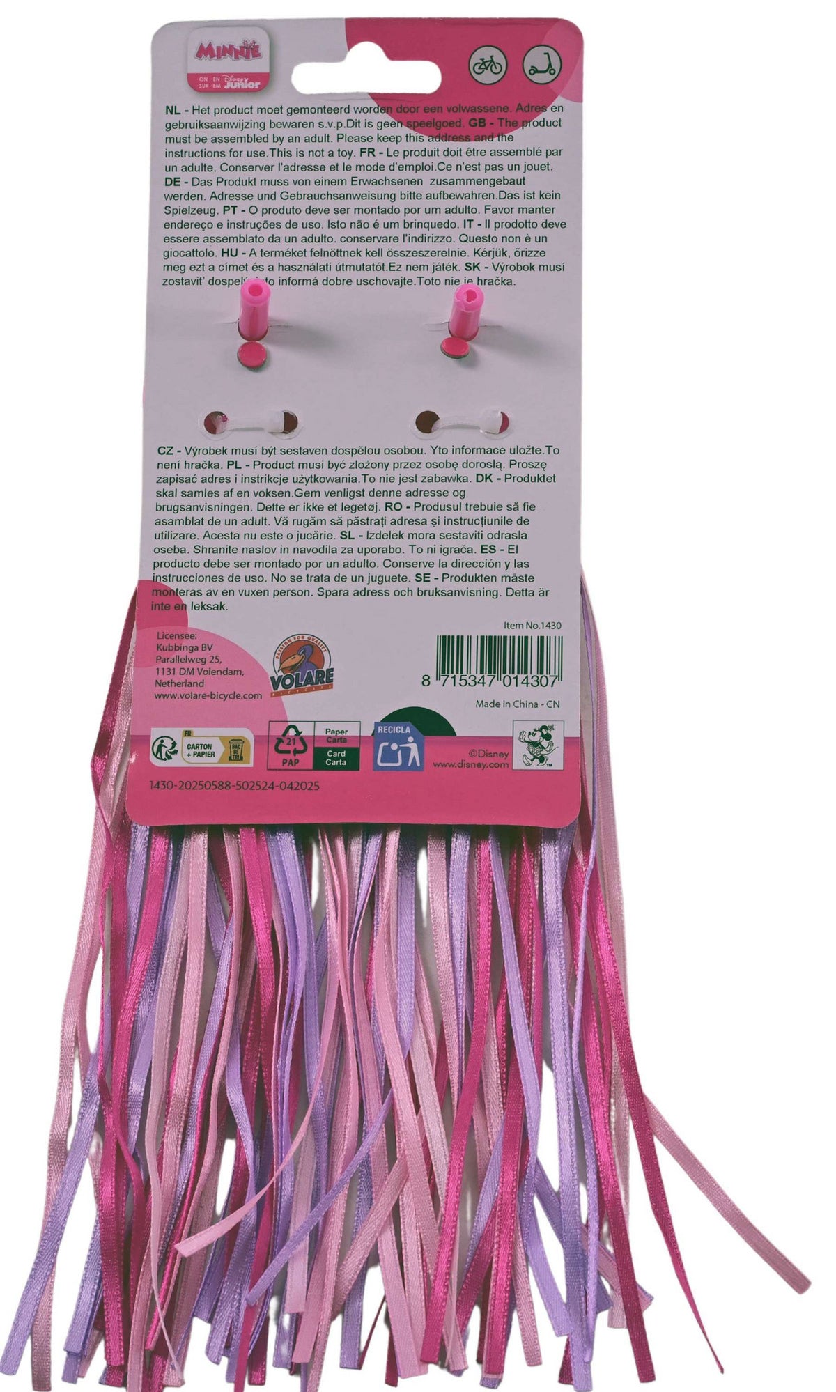 Disney Minnie Mouse Handvatversiering - Meisjes - Roze (detail)
