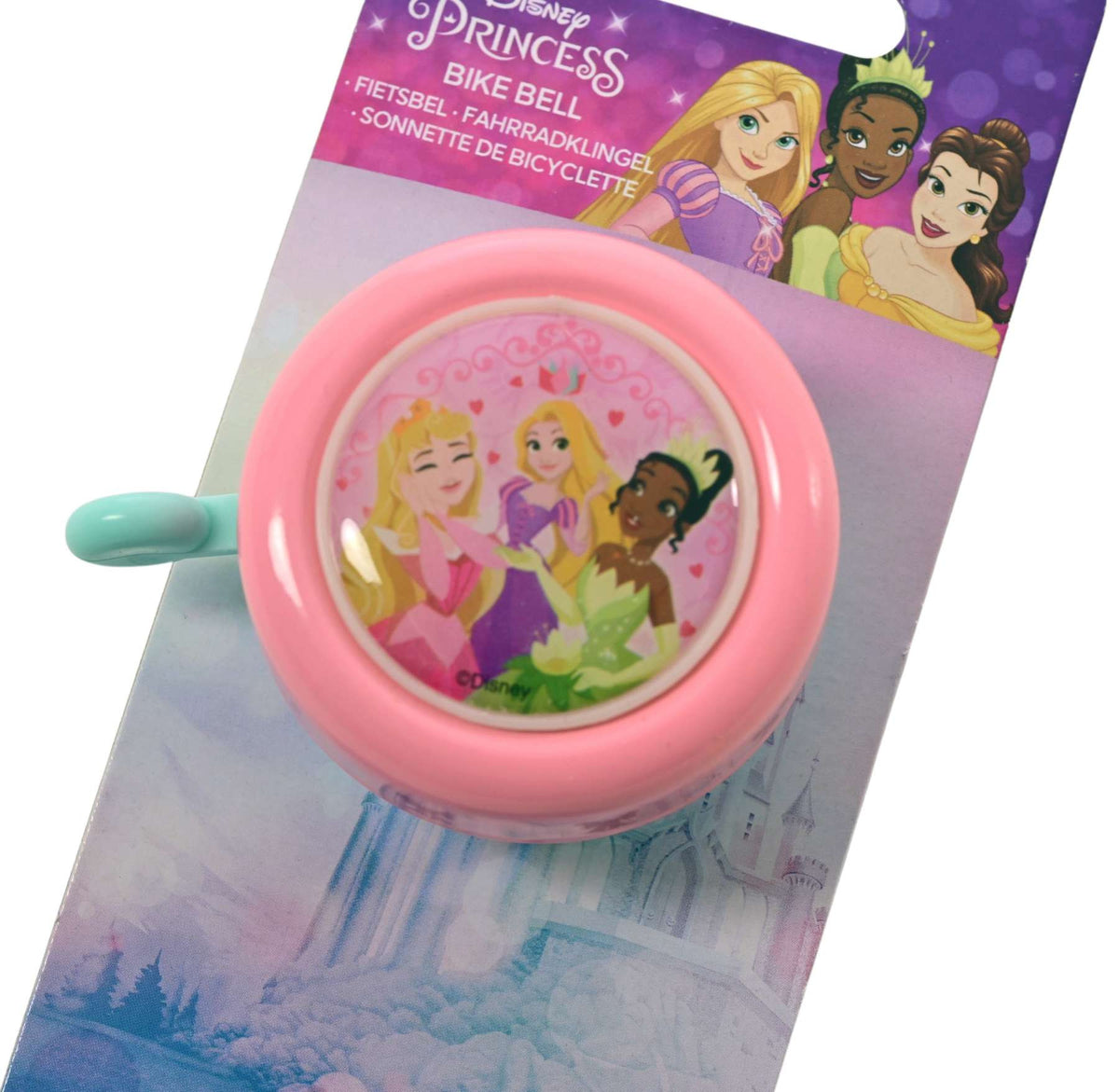 Disney Princess Fietsbel - Meisjes - Roze Blauw (detail)