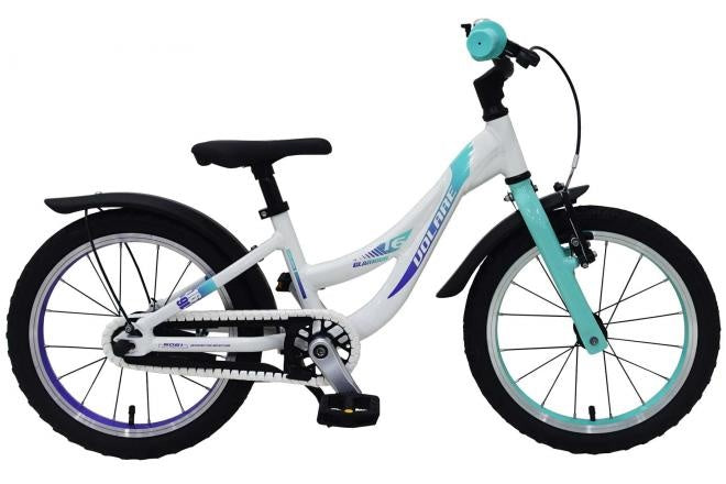 Volare Glamour Kinderfiets - Meisjes - 16 inch - Wit/Mint Groen